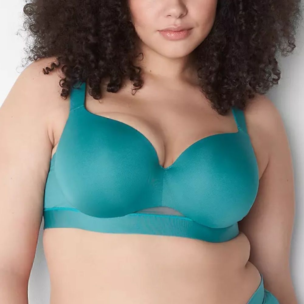 Comfort Bliss Lightly Lined Balconette Bra Brittney Blue 46DDD